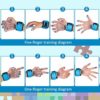 3 Pcs Hand Finger Exerciser Finger Stretcher Set, Hand Grip Strengthener Grip Strength Trainer Finger Exerciser Finger Strengthener Finger Resistance Band for Forearm Workout Wrist Thumb Pain Relief - Image 5