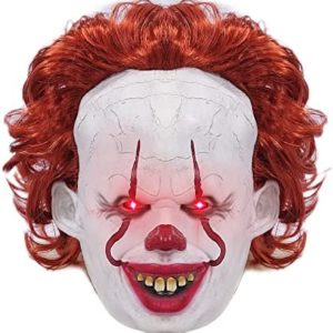 Terror Clown Mask Scary IT Clown Mask for Halloween Costumes Cosplay Decorative Props