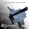 FRICTIONWORKS Vise Jaws. 4" Made in USA Professional Grade Magnetic Soft Jaw Pads for Metal Bench Vise. Med Firm Non-Scratch Polymer. N48 Magnets. - Image 3
