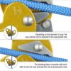 Climbing Rope Grab, Self-Braking Stop Descender for 11-12.5mm Rope Clamp Grab Rescue Rappel Ring Climbing Gear - Image 2