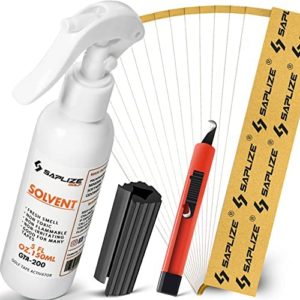 SAPLIZE Golf Grip Kits for Regripping Golf Clubs, Options Including 15 Golf Grip Tape Strips, Grip Solvent, Hook Blade & Rubber Vise Clamp