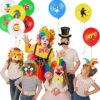 Circus Carnival Banner Backdrop,20 Carnival Balloons 11 Carnival Photo Booth Props For Circus Carnival Party Supplies Decorations - Image 6