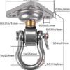 Dakzhou Heavy Duty Swing Hanger 180°+360° Bearing Stainless Steel, for Wooden Porch Swing Yoga Hammock Chair, Sandbag - Image 5