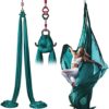 YXCUIDP Aerial Yoga Hammock,Nylon Tricot Premium Yoga Swing Set for Yoga Anti-Gravity Inversions Premium Aerial Silk Yoga Swing Antigravity Yoga (Color : Blue, Size : 1.5M*8m) - Image 2