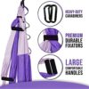 YOGA SWING PRO Premium Aerial Hammock Anti Gravity Yoga Swing Kit with Pack of 2 Heavy Duty Ceiling Hooks - Acrobat Flying Sling Set for Indoor and Outdoor Inversion Therapy - Image 6