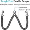 iYoShop Dual Dog Leash, Double Dog Leash, 360 Swivel No Tangle Walking Leash, Shock Absorbing Bungee for Two Dogs, Medium (8-35 lbs) | Large (25-150 lbs) - Image 5
