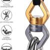FeiYen Tree Swing Swivel Spinner with 2 Carabiners 30KN for Aerial Silks, Spider Web Tree Swing, Hanging Hammock, Children's Pod Swing - Safest Climbing Rotational Device Hanging Spinner 2500 up Lbs - Image 3
