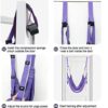 Balems Sports Aerial Yoga Swing Set Yoga Ropes Band Sling Anti-Gravity Yoga Hammock Kit Trapeze Equipment, Flying Yoga Inversion Tool, Exercises, Adult Kids Aerial Door Yoga Swing - Image 5