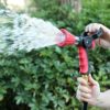 FANHAO High Pressure Fireman's Spray Nozzle, Heavy Duty Metal Garden Hose Nozzle with Slip Ergonomic Grip and Lever Handle, Adjustable Water Nozzle for Watering Lawn and Garden - Image 2
