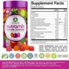 NUTRAMIN Daily Vegan Keto Multivitamin Gummies Vitamin C, D3, and Zinc for Immunity, Plant-Based, Sugar-Free, Nut-Free, Gluten-Free, with Biotin, Vitamin A, B, B6, B12 & More 90 Count, 45 Day Suppy - Image 3