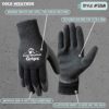Wells Lamont Cold Weather Latex Grip Versatile Winter Work Gloves | Cut & Tear Resistant | 2-Pair Pack, Medium (526MN) , Black - Image 2