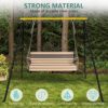 EOSAGA Extended Swing Frame with Ground Nail 300LBS, New Upgraded Heavy Duty A-Frame Metal Swing Stand for Kids Outdoor Fun, Fits for Most Swings & Yoga Swing, Fit for All-Weather - Image 2