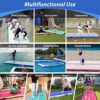 Dwzdd Air Track Tumbling Mat 10ft/13ft Blow up Gymnastic Mats with Electric Inflatable Pump, Repair Kit, Bag for Home/Training/Yoga/Water - Image 5