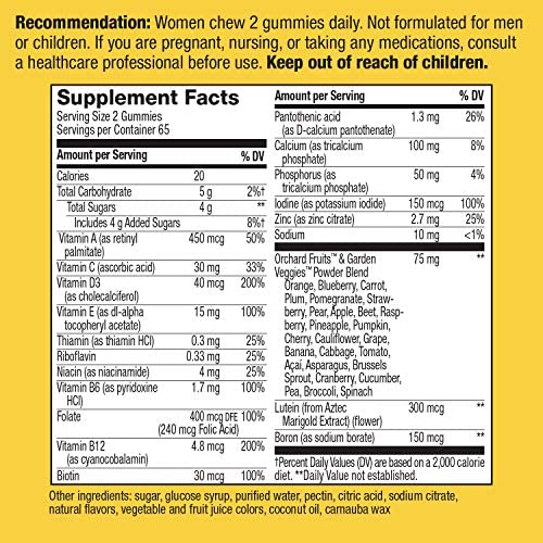 Nature's Way Alive! Women’s 50+ Gummy Multivitamin, Full B Vitamin Complex, 130 Gummies - Image 5