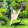 GREENSTELL Hammock Swing Stand,Hanging C-Stand with Buckle and Spring Hook, for Indoor,Outdoor,Sturdy Hanging Stand Max Load 150kg - Image 4