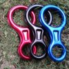 Azarxis 35 KN 50KN Climbing Rescue Figure 8 Descender Large Bent-Ear Rigging Plate Heavy Duty & High Strength Rappel Device Equipment for Rappelling, Belaying, Tree Climbing, Aerial Silks Rigging - Image 7