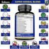 Creatine Monohydrate Blended Capsule 9000mg - 13in1 with Cranberry, Dandelion, Uva Ursi, Ashwagandha, Horny Goat Weed & More - Muscle, Energy, Athletic Performance Support - 60 Vegan Capsules - Image 2