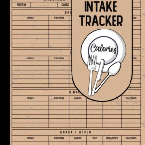 Nutrition Calorie Intake Tracker Log Book: Daily Food Intake Journal Notebook For Tracking Meals And Diet | Calorie Counter Log Book | Daily Calorie ... For Tracking Meals (Calorie Tracker Log)