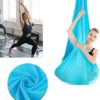Aerial Yoga Hammock 2.8M Aerial Pilates Yoga Swing Set, Antigravity Yoga Inversion Exercises, Improved Flexibility & Core Strength - Extension Straps(Sky Blue) - Image 3