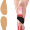 Self Adhesive Shoe Grips, Shock Absorption Odor Free Anti Slip Shoes Pads Noise Reduction Firm Wallking for Leather Shoes(Khaki) - Image 4