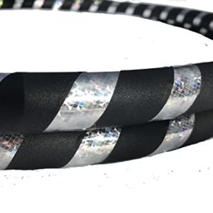 Adult 1 lb. Hula Hoops Black Light Weight Fitness Dance Workout Exercise - Perfect for Hoop Dance and Off-Body moves Advanced Hoopers Weight Large 40 inches round. Get Your Middle Little!