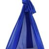 01 02 015 Aerial Yoga Hammock, Transparent Blue Yoga Swing Aerial Kit Cool to The Touch Sturdy Nylon with Daisy Chains O for Aerial Yoga for Body Firming(Sapphire) - Image 7