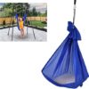 01 02 015 Aerial Yoga Hammock, Transparent Blue Yoga Swing Aerial Kit Cool to The Touch Sturdy Nylon with Daisy Chains O for Aerial Yoga for Body Firming(Sapphire) - Image 8