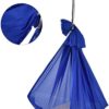 01 02 015 Aerial Yoga Hammock, Transparent Blue Yoga Swing Aerial Kit Cool to The Touch Sturdy Nylon with Daisy Chains O for Aerial Yoga for Body Firming(Sapphire) - Image 9