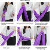 YANGHUI Yoga Swing Hammock Aerial Yoga Swing Set Anti-Gravity Ceiling Hanging Yoga Hammock Yoga Swing Inversion 5M,Purple 1 - Image 8