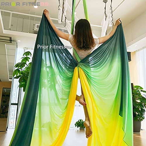 QueenLine 10Yards/9.2m Fly Aerial Silks Set for Home Yoga Ombre Sling Straps Antigravity Nylon Aerial Indoor Fitness Yoga Swing Butterfly - Image 3