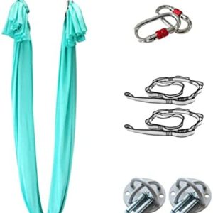 BPDVYRN Aerial Silks, Yoga Hammock Includes Premium Aerial Nylon Tricot Fabric Silks, Full Rigging Hardware