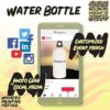 got leach? - 20oz Stainless Steel White Water Bottle with Carabiner, White - Image 4