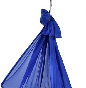 Yoga Hammock, Durable Elastic Transparent Adjustable Blue Yoga Hammock Kit Sturdy Nylon for Aerial Yoga for Body Firming(sapphire)