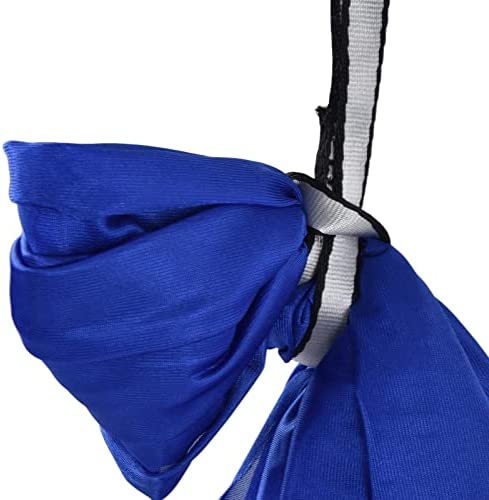 Meiyya Aerial Yoga Hammock, Transparent Yoga Swing Aerial Kit Durable Elastic Adjustable Sturdy Nylon with Daisy Chains O for Body Firming for Aerial Yoga(Sapphire) - Image 9