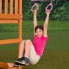 Standard Trapeze Bar with Rings | Purple | Compatible with Most Playsets | Easy to Install | 115lb Capacity | Swing Hangers Not Included | DIY Swingset Accessory | Backyard Playground Accessories - Image 5