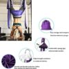 WALNUTA Aerial Yoga Swing Strong Anti-Gravity Yoga Hammock/Sling/Inversion Tool Ceiling Hanging + Extension Straps - Image 4
