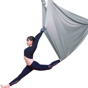 YANGHUI Aerial Silks Yoga Swing Kit Yoga Hammock Flying Dance Aerial Yoga Yoga Aerial Antigravity Yoga Hammock for Indoor or Outdoor 5M,M