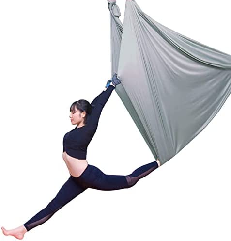 YANGHUI Aerial Silks Yoga Swing Kit Yoga Hammock Flying Dance Aerial Yoga Yoga Aerial Antigravity Yoga Hammock for Indoor or Outdoor 5M,M