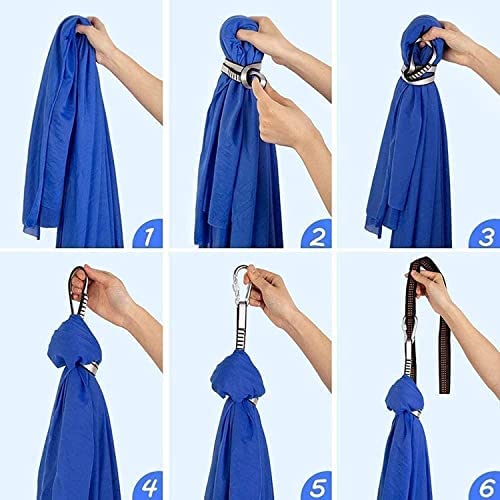 LJYT 5m,Yoga Swing,Aerial Yoga Swing Strong Antigravity Yoga Hammock/Sling/Inversion Tool for Gym,Home (Color : C) - Image 3