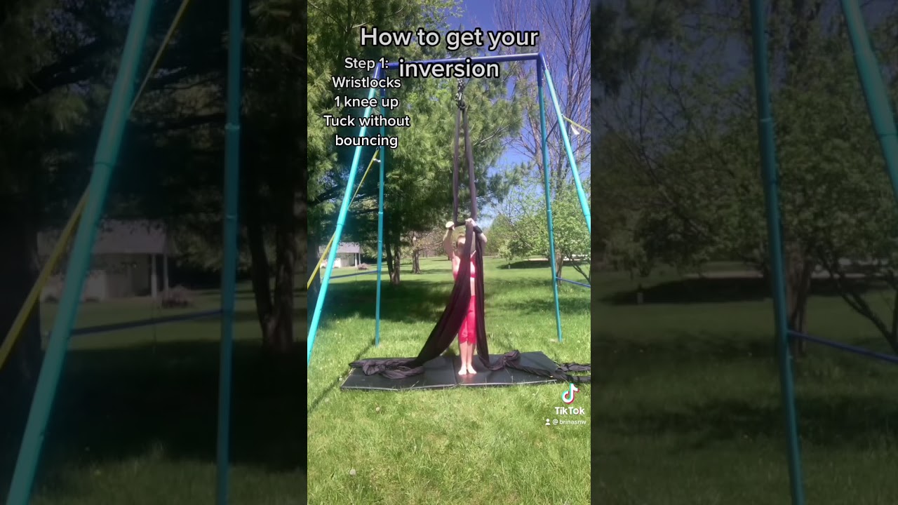 Aerial silks inversion tutorial exercises #aerialsilks #beginneraerial ...