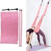 Aerial Yoga Swing Set, Aerial Yoga Door Hanging Trapeze Sling Kit, Waist Back Leg Stretch Strap, Leg Stretching Assist Trainer(粉色) - Image 6