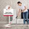 PANDA GRIP Spray Mops for Floor Cleaning Microfiber Spray Mop with 3 Washable Reusable Pads a Refillable Bottle and Scrubber Wet Dry Flat Mop with 360 Degree Swivel Head for Home Hardwood Laminate - Image 7