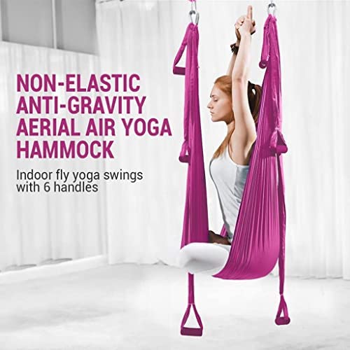 LJYT Yoga Swing,Aerial Yoga Swing Malleable Protect The Skin Strong Antigravity Yoga Hammock/Sling Tool for Gym (Color : E) - Image 3