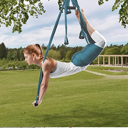 LJYT Yoga Swing,Aerial Yoga Swing Malleable Protect The Skin Strong Antigravity Yoga Hammock/Sling Tool for Gym (Color : E) - Image 6