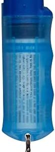 SABRE Practice Spray with Twist Lock, Inert Water-Based Formula, 10-Foot (3-Meter) Range, Helps to Build Confidence, Muscle Memory and Familiarity, Ergonomic Finger Grip, Key Ring, Blue