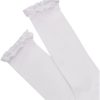 Jefferies Socks Little Girls Ruffle Knee High Socks 1 Pack - Image 2