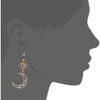 Celestial Moon & Star Drop Earrings - Image 3