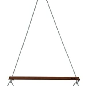 WIWIURKA Wooden Trapeze Bar Grey Rope