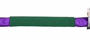 Purple Eye and Eye Polyester Round Sling | 2,600 lb. Vertical Capacity | 2,100 lb. Choker | 5,200 lb. Basket | 1-1/8" Width at Load | Hanes Supply (HSI) Heavy Duty Sling for Rigging and Towing