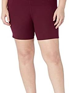 Core 10 Women's All Day Comfort Slim-Fit High-Waist Side-Pocket Booty Yoga Short